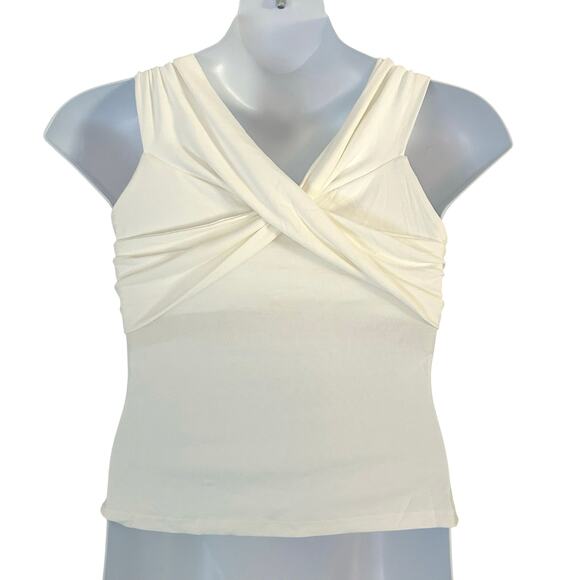 OGL Women's Criss Cross Off Shoulder Slim New Airy Brami Top Pure White XL New - Picture 6 of 9